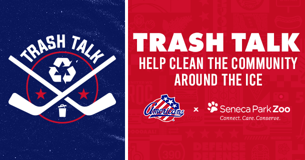 Trash Talk Community Cleanup with the Rochester Amerks!